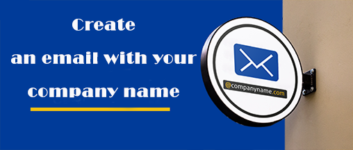 Create an email with your company name